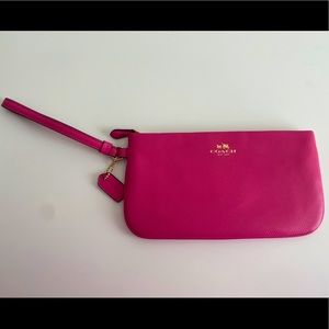 Coach pink wristlet